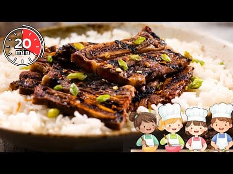 Korean Short Ribs in 20 Mins | 3 ingredients | 1 Secret | 100% Kid-Approved