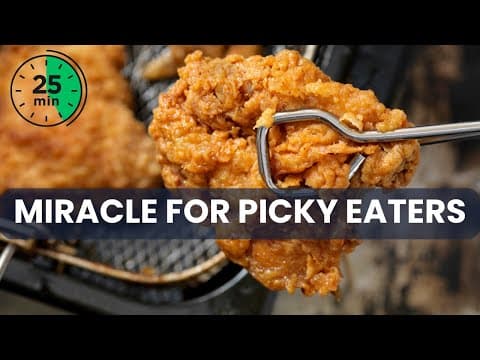 Picky Eaters Love Schnitzel. High Protein, No-Oil, Air Fryer Recipe with Japanese Twist