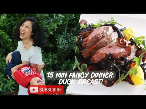 15-Minute Fancy French meal: Duck Breast! Impress impromptu Guests (Even on Vacation!)